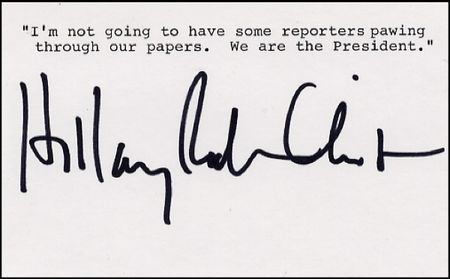 Lot #34 Hillary Clinton