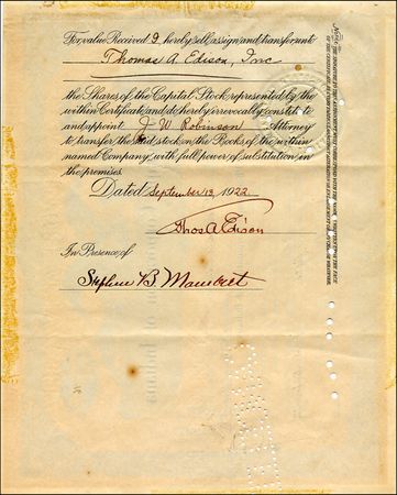 Lot #203 Thomas Edison - Image 1