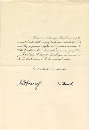 Lot #277 Thomas Masaryk - Image 1