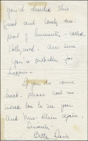 Lot #1403 Bette Davis - Image 1
