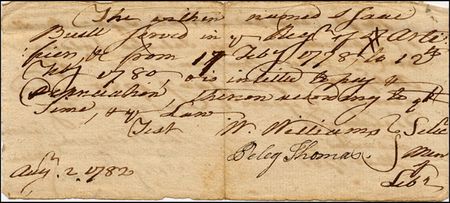 Lot #191 Declaration of Independence: Williams, William - Image 1