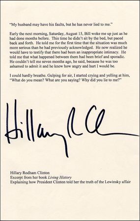 Lot #35 Hillary Clinton