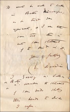 Lot #180 Charles Darwin - Image 1