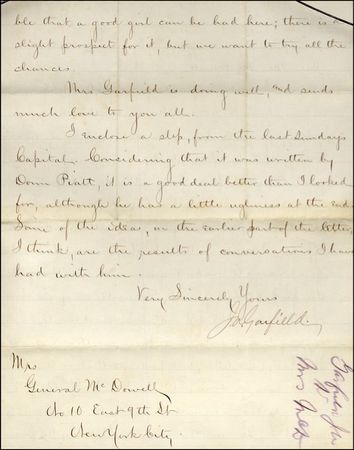 Lot #51 James A. Garfield - Image 1