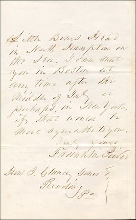 Lot #96 Franklin Pierce - Image 1
