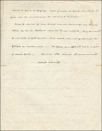 Lot #393 Albert Schweitzer - Image 1