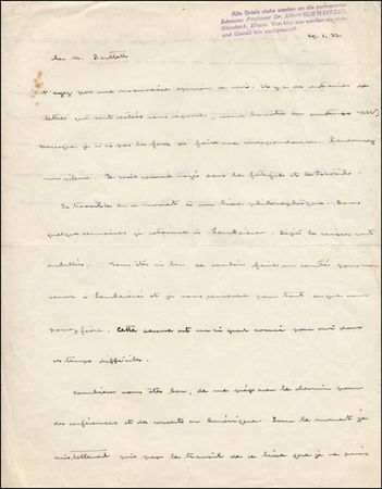 Lot #393 Albert Schweitzer - Image 2