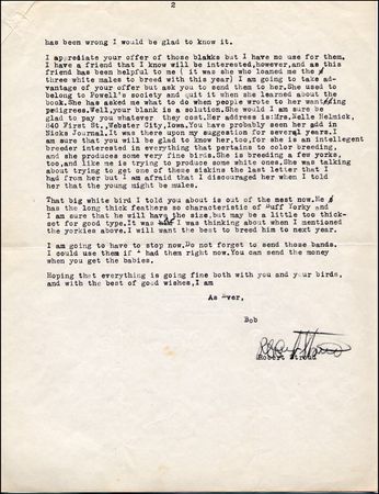 Lot #406 Robert Stroud - Image 1