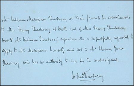 Lot #824 William Makepeace Thackeray - Image 1