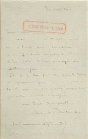 Lot #1011 Claude Debussy - Image 1