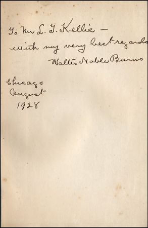 Lot #692 Walter Noble Burns - Image 1