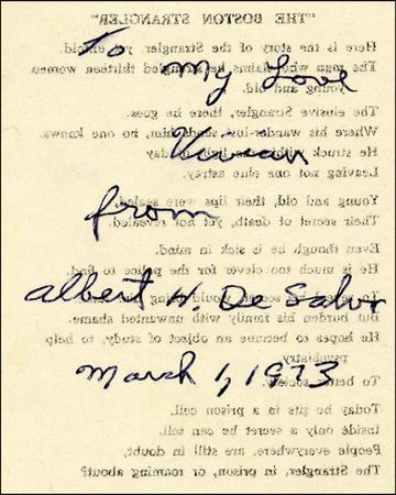 Lot #222 Albert DeSalvo - Image 1