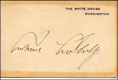 Lot #28 Calvin Coolidge