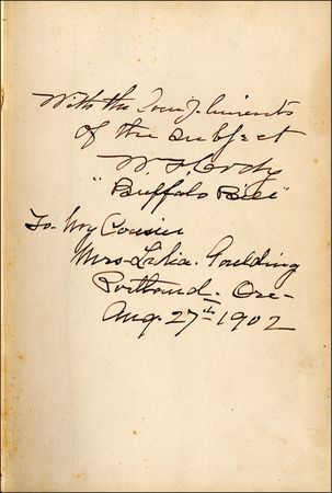 Lot #202 William F. ‘Buffalo Bill’ Cody - Image 1