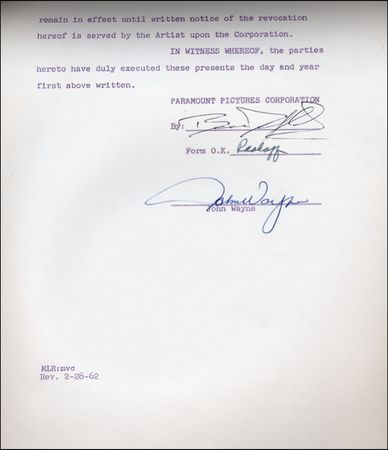 Lot #2501 John Wayne - Image 1