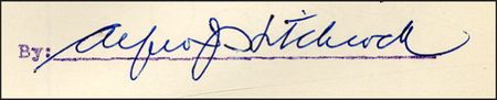 Lot #1831 Alfred Hitchcock - Image 1