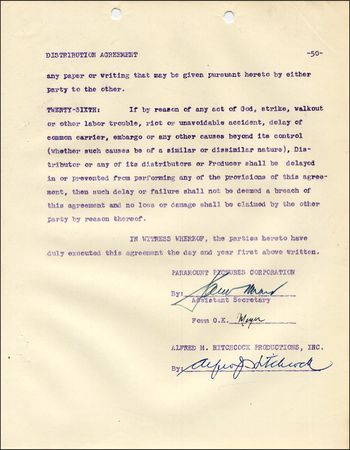 Lot #1831 Alfred Hitchcock - Image 2