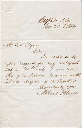 Lot #39 Millard Fillmore