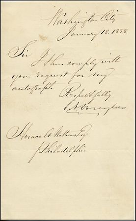 Lot #225 Stephen A. Douglas - Image 1