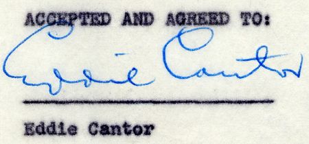 Lot #1341 Eddie Cantor - Image 1