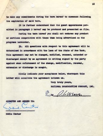 Lot #1341 Eddie Cantor - Image 2