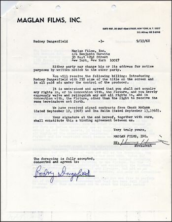 Lot #1464 Rodney Dangerfield - Image 1