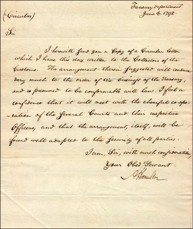Lot #245 Alexander Hamilton - Image 1