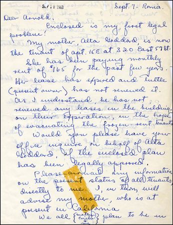 Lot #718 Erich Maria Remarque and Paulette Goddard - Image 2