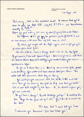 Lot #718 Erich Maria Remarque and Paulette Goddard - Image 3