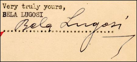 Lot #2172 Béla Lugosi - Image 1