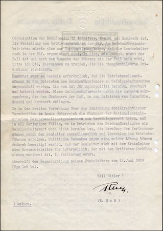 Lot #409 Rudolf Hess - Image 1