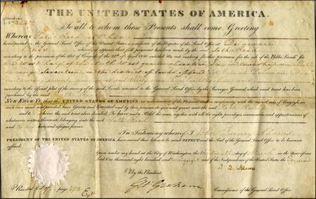 Lot #2 John Quincy Adams