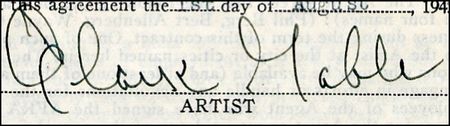 Lot #1615 Clark Gable - Image 1