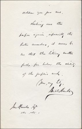 Lot #696 Bret Harte - Image 2