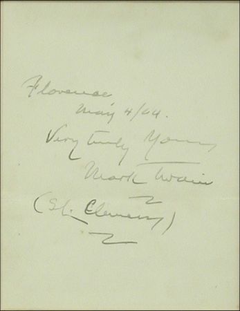 Lot #664 Samuel L. Clemens - Image 1