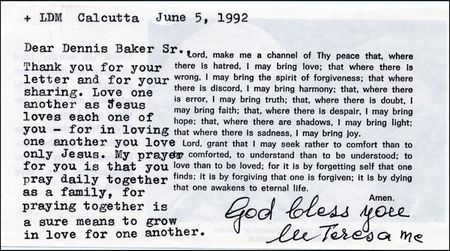 Lot #278 Mother Teresa - Image 1
