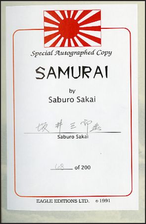 Lot #507 Saburo Sakai - Image 1