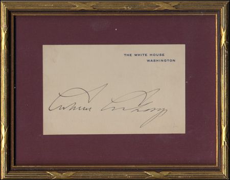 Lot #33 Calvin Coolidge