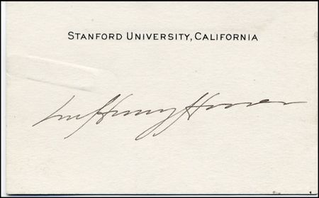 Lot #52 Herbert and Lou Henry Hoover