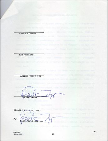 Lot #1099 Frank Zappa - Image 1