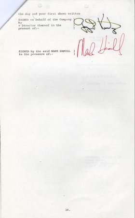 Lot #2389 Star Wars: Hamill, Mark - Image 2
