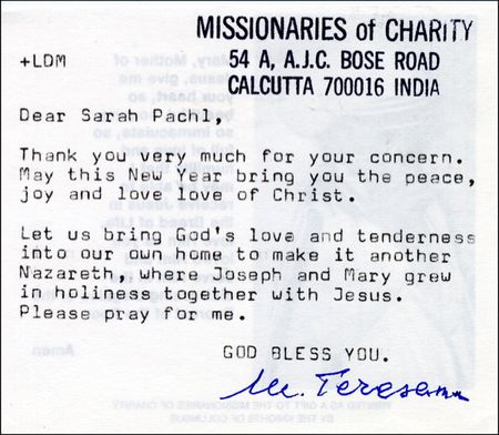 Lot #279 Mother Teresa - Image 1
