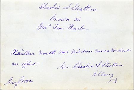 Lot #342 General and Mrs. Tom Thumb - Image 1