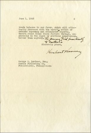 Lot #48 Herbert Hoover