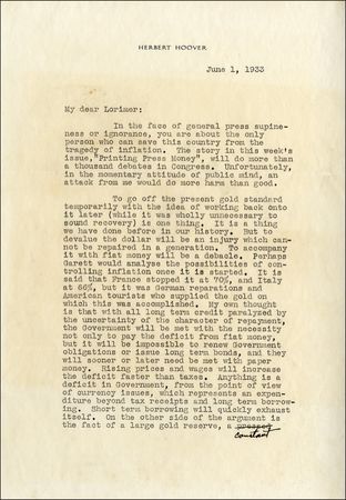 Lot #48 Herbert Hoover - Image 2