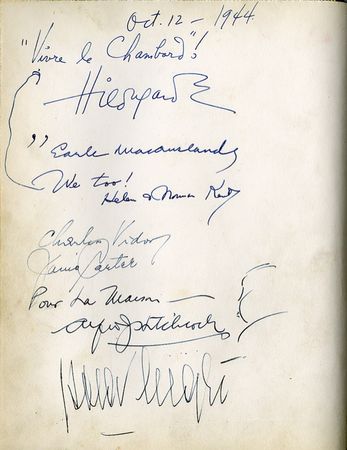 Lot #1505 Cafe Chambord Guest Book - Image 6