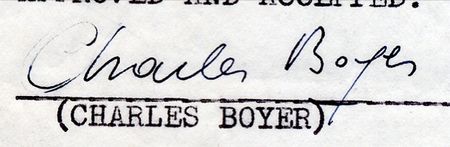 Lot #1471 Charles Boyer - Image 1
