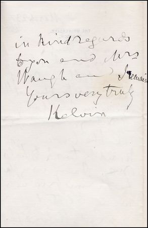 Lot #406 William Thomson Kelvin - Image 1
