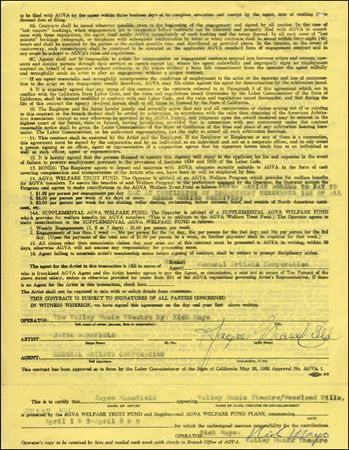 Lot #2070 Jayne Mansfield and Mickey Hargitay - Image 1