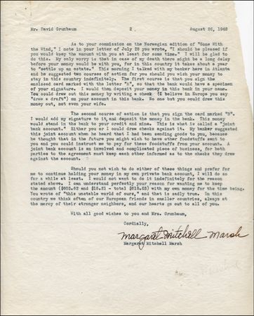 Lot #937 Margaret Mitchell - Image 1